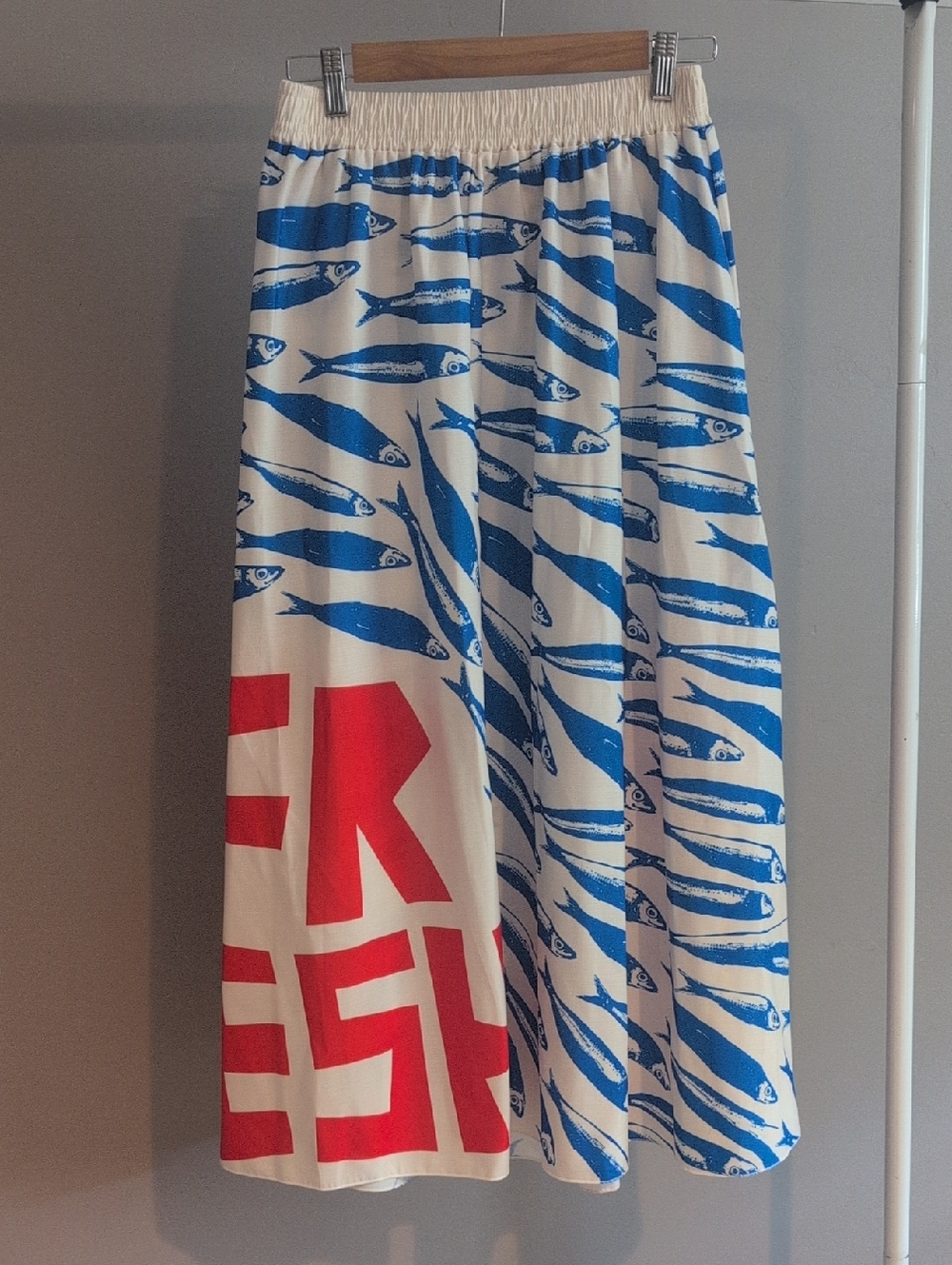 Sardine Print Maxi Skirt By Nice To Meet You